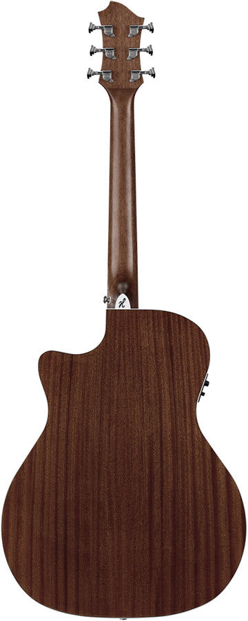 Hagstrom Siljan II Series Grand Auditorium Acoustic Electric Guitar with Cutaway in Natural