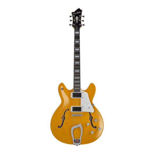 Hagstrom Super Viking Semi-Hollow Guitar in Dandy Dandelion Gloss