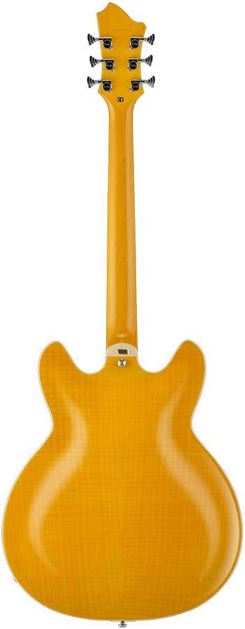 Hagstrom Super Viking Semi-Hollow Guitar in Dandy Dandelion Gloss