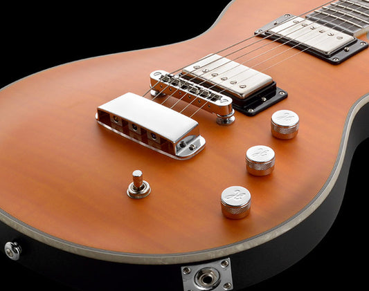 Hagstrom Ultra Max Guitar in Milky Mandarin Satin