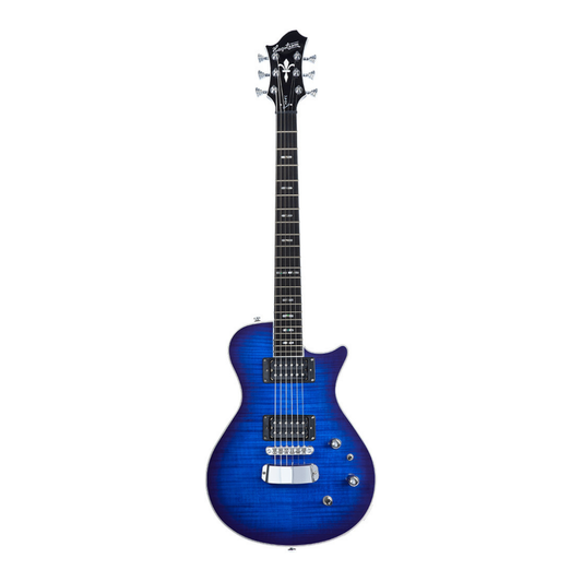 Hagstrom Ultra Swede Guitar in Worn Denim