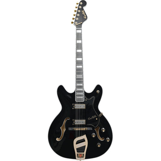 Hagstrom 67' Viking II Semi-Hollow Guitar in Black Gloss