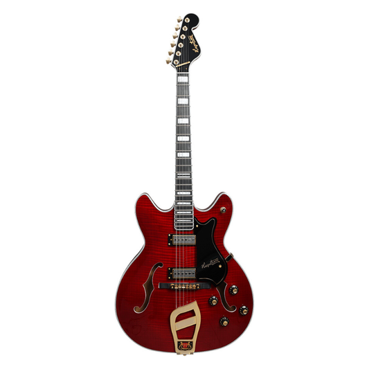 Hagstrom 67' Viking II Semi-Hollow Guitar in Wild Cherry Transparent