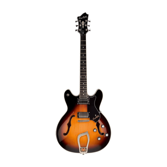Hagstrom Viking Semi-Hollow Guitar in Tobacco Sunburst Gloss