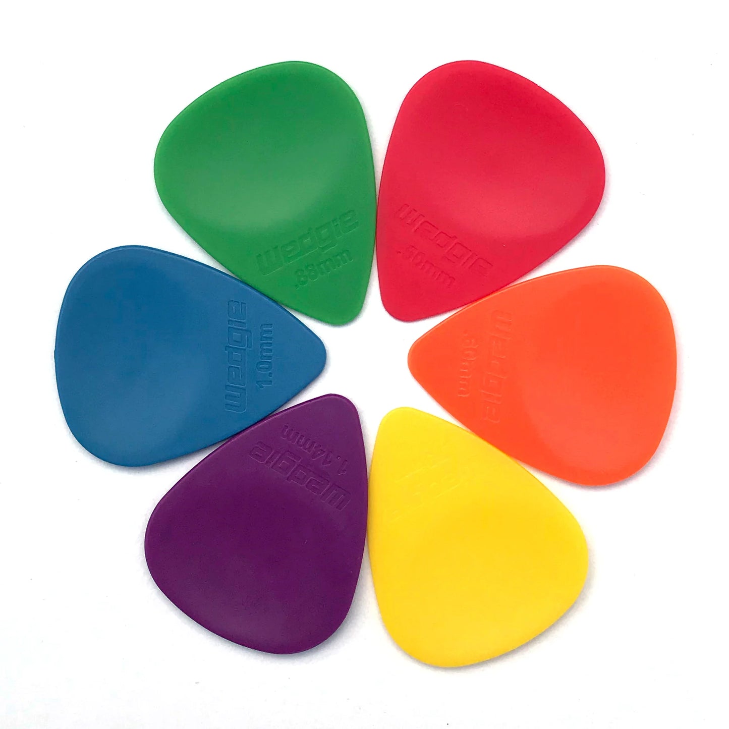 Wedgie Delrin EX Picks (12 Pack) (Assorted Sizes/Colours)