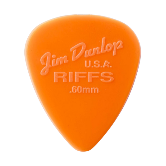 Dunlop Riffs .60mm Orange Nylon Standard Pick (Single)