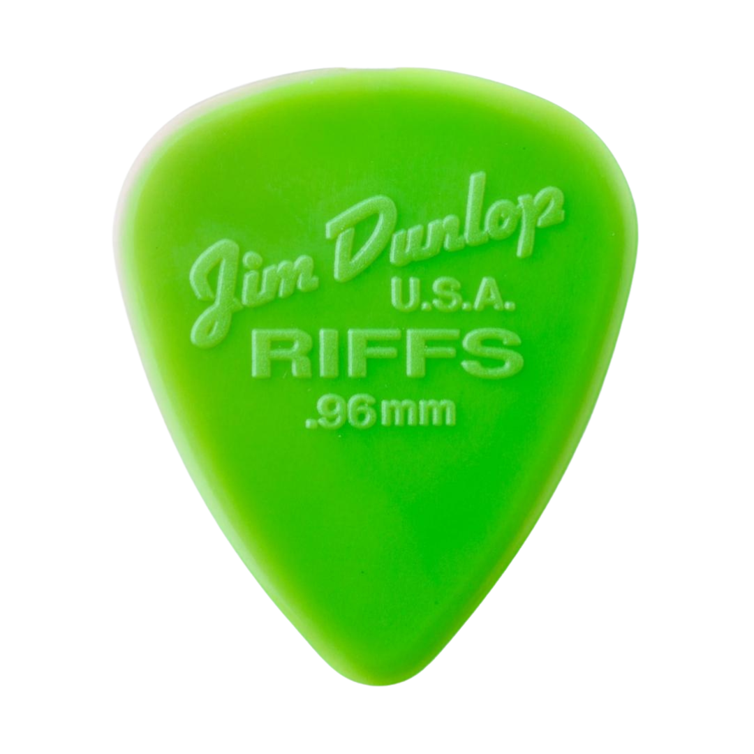 Dunlop Riffs .96mm Green Nylon Standard Pick (Single)