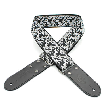 DSL JAC20 CAMO-BLACK Jacquard Genuine Leather Strap