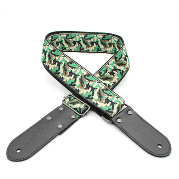 DSL JAC20 CAMO-GREEN Jacquard Genuine Leather Strap