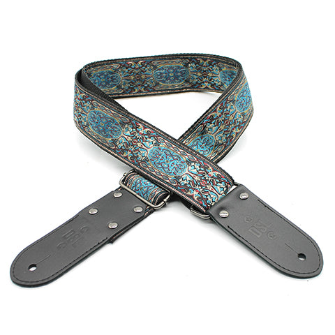 DSL JAC20 SHIRAZ-BLUE Jacquard Genuine Leather Strap