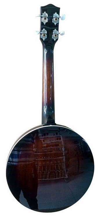 J.Reynolds JBJ124 Concert Banjo Ukulele with Resonator in Tobacco Burst Gloss