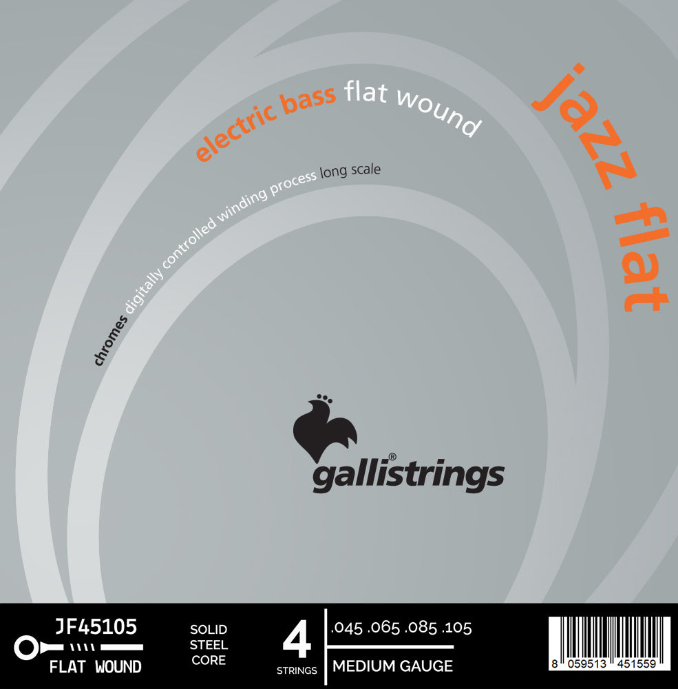 Galli JF45105 Jazz Bass Flat Wound Strings (45-105)