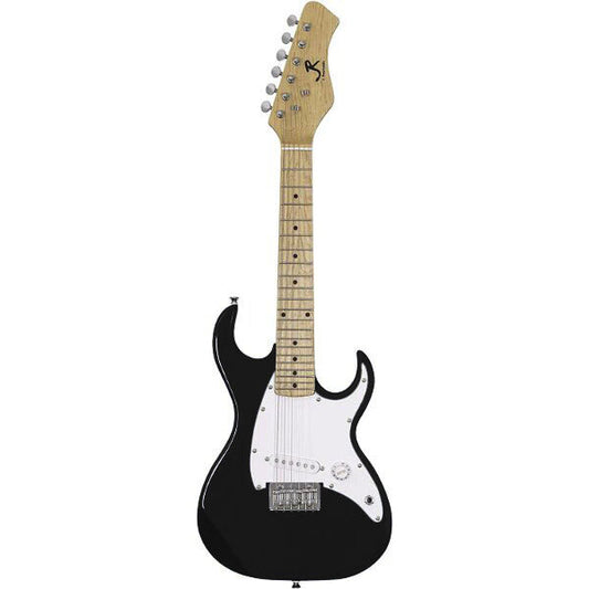 J.Reynolds JRPKSTBK Mini ST Electric Guitar Prelude Starter Pack in Black