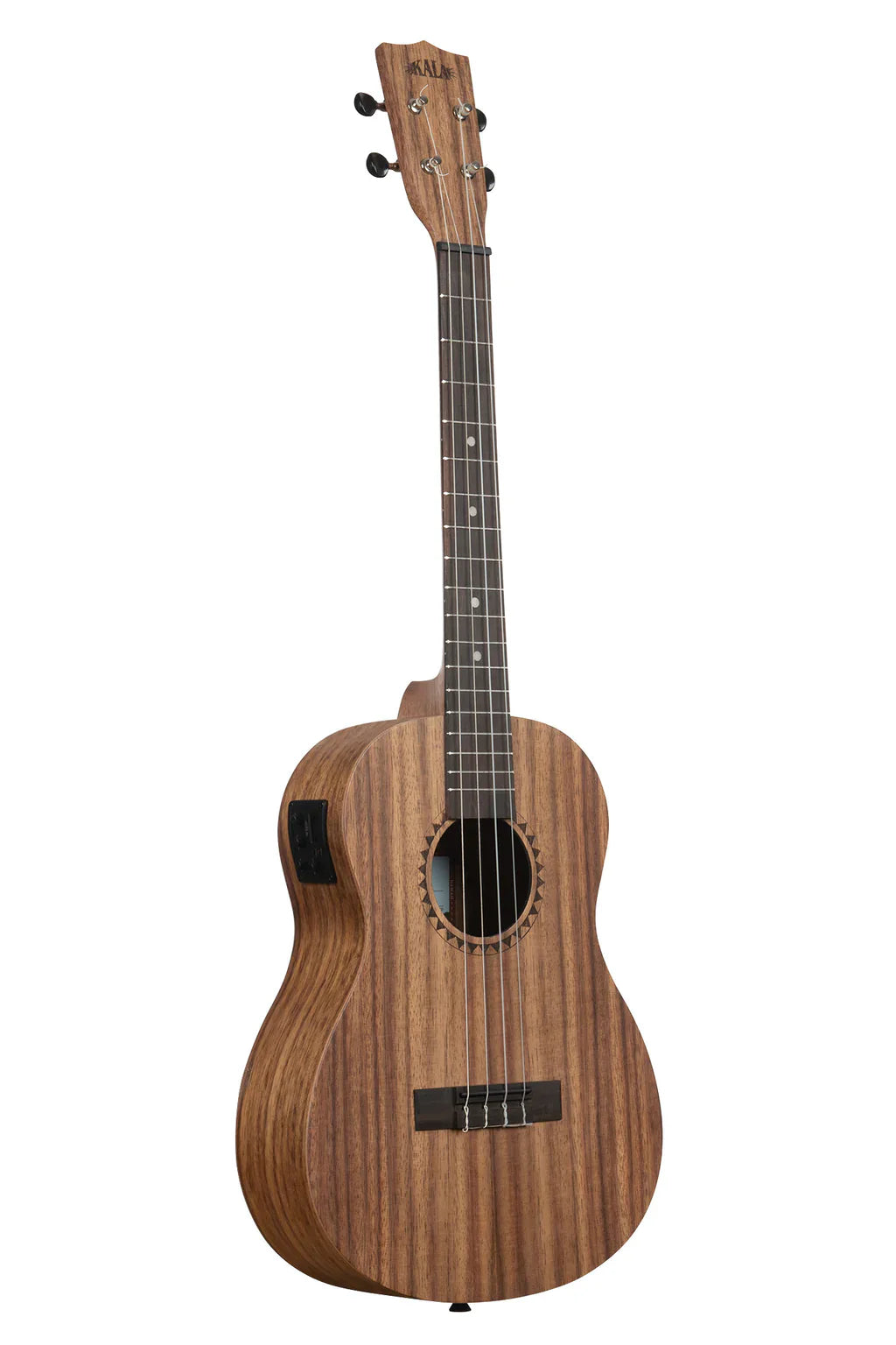 Kala KA-TK-B-CE Teak Tri-Top Baritone Ukulele with Pickup & Cutaway
