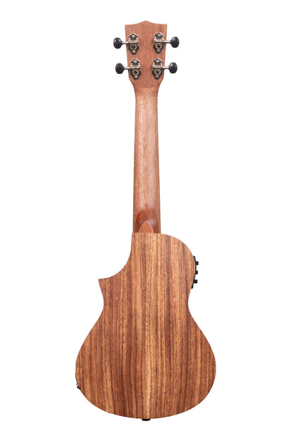 Kala KA-TK-C-CE Concert Teak Tri-Top Ukulele with Cutaway & EQ
