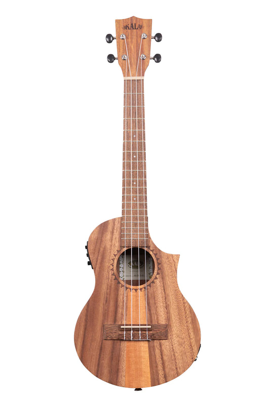 Kala KA-TK-T-CE Tenor Teak Tri-Top Ukulele with Cutaway & EQ