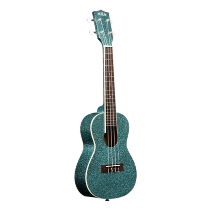 Kala KA-SPRK-AQUA Rhapsody in Blue Sparkle Concert Ukulele