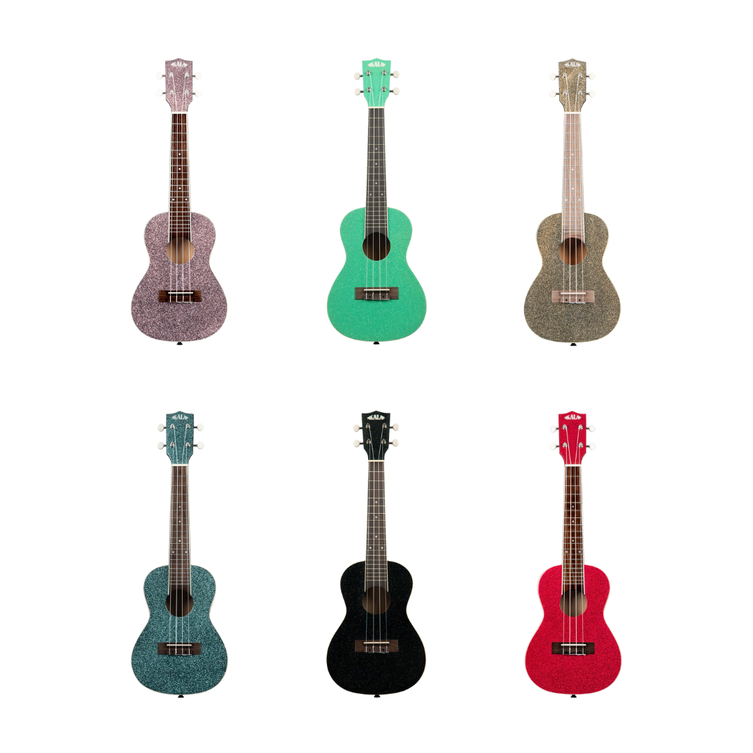 Kala Sparkle Concert Ukulele (Assorted Colours)