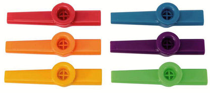 Maxtone Coloured Plastic Kazoo Tub (24pce)