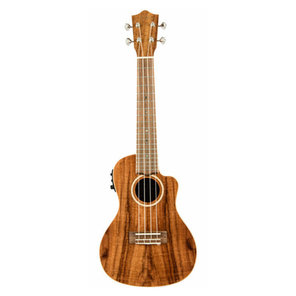Lanikai Acacia Series All Solid Concert Acoustic Electric Ukulele in Natural Gloss Finish