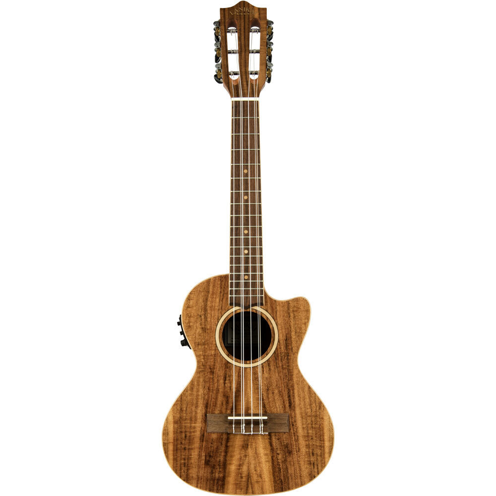 Lanikai Acacia Solid Top Series 6-String Tenor Acoustic Electric Ukulele in Natural Satin Finish