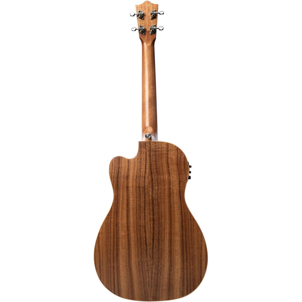 Lanikai Acacia Solid Top Series Baritone Acoustic Electric Ukulele in Natural Satin Finish