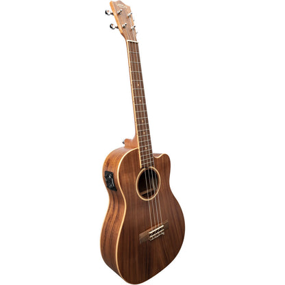 Lanikai Acacia Solid Top Series Baritone Acoustic Electric Ukulele in Natural Satin Finish