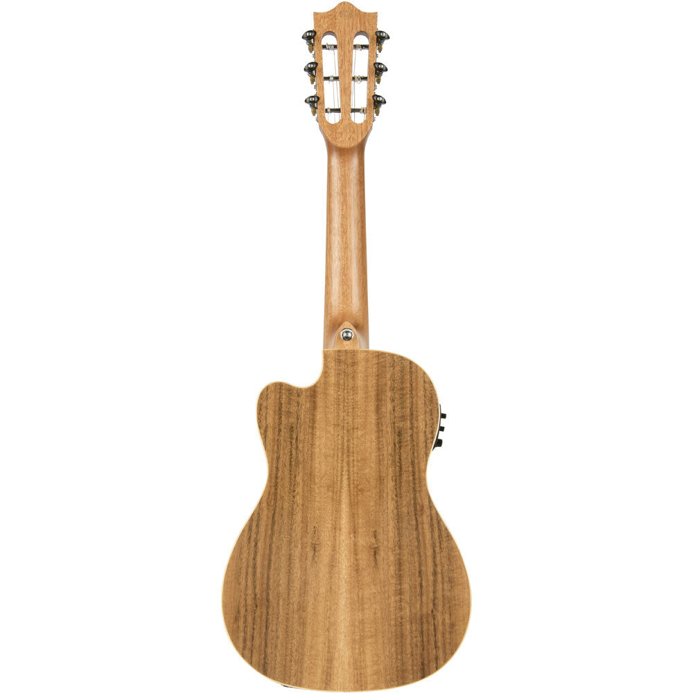 Lanikai Acacia Solid Top Series 6-String Guitalele Acoustic Electric Ukulele in Natural Satin Finish