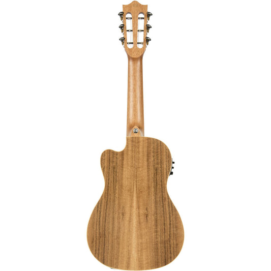 Lanikai Acacia Solid Top Series 6-String Guitalele Acoustic Electric Ukulele in Natural Satin Finish