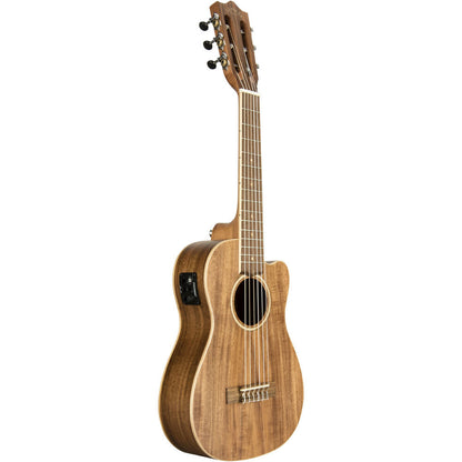 Lanikai Acacia Solid Top Series 6-String Guitalele Acoustic Electric Ukulele in Natural Satin Finish