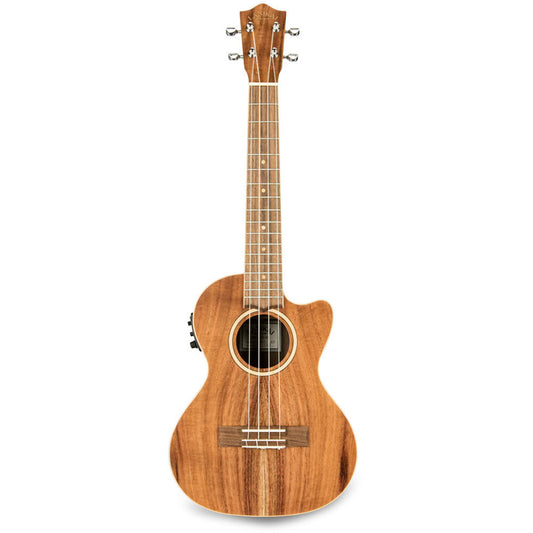 Lanikai Acacia Solid Top Series Tenor Acoustic Electric Ukulele in Natural Satin Finish