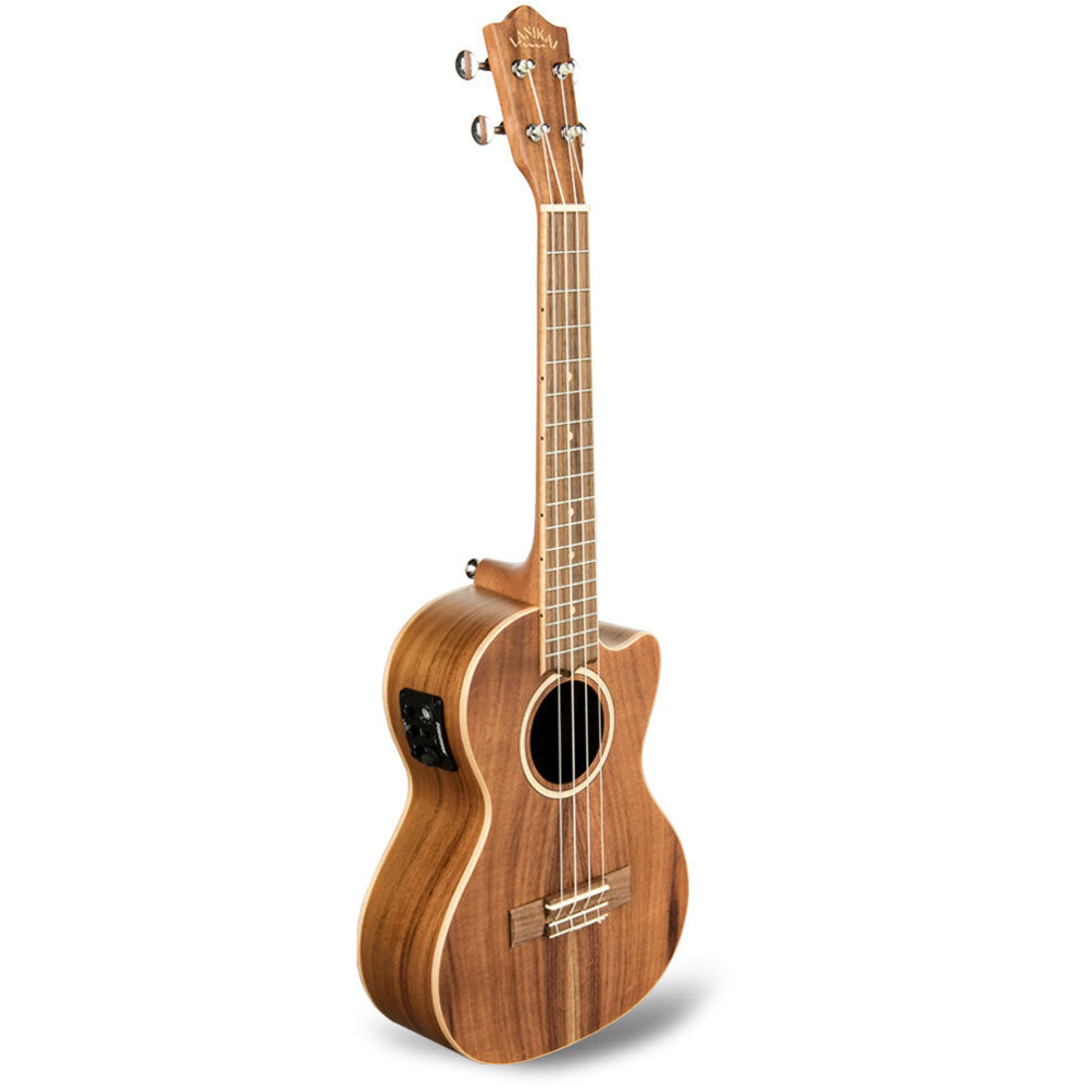 Lanikai Acacia Solid Top Series Tenor Acoustic Electric Ukulele in Natural Satin Finish
