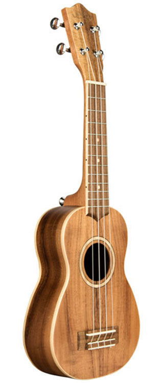 Lanikai Acacia Solid Top Series Soprano Ukulele in Natural Satin Finish
