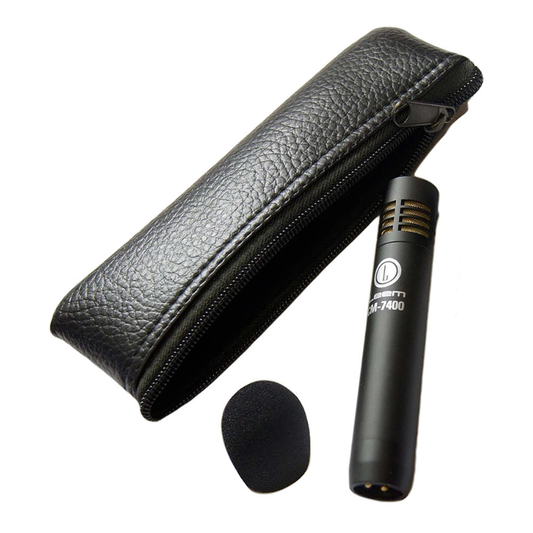 Leem LCM-7400 Condenser Microphone with Windscreen & Carry Pouch
