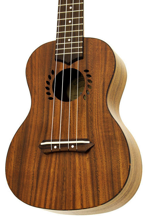 Leolani Solid Koa Series Concert Ukulele with Gigbag