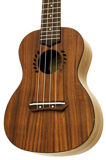 Leolani Solid Koa Series Concert Ukulele with Gigbag