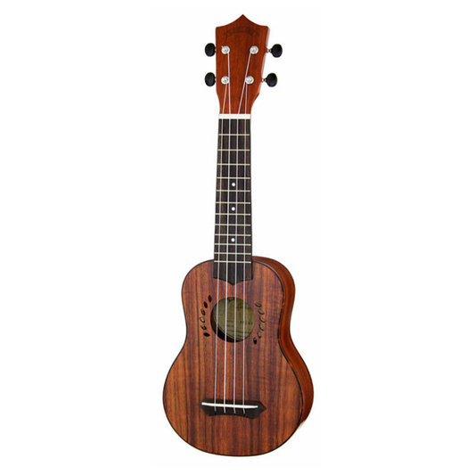 Leolani Solid Koa Series Soprano Ukulele with Gigbag