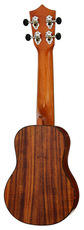 Leolani Solid Koa Series Soprano Ukulele with Gigbag