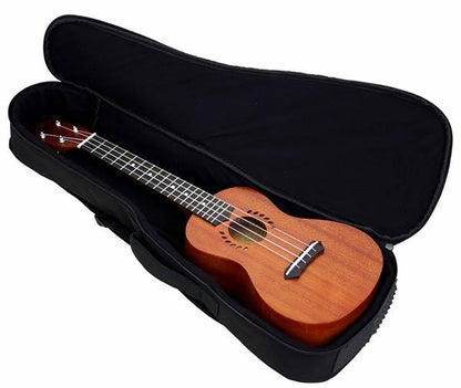 Leolani Solid Koa Series Soprano Ukulele with Gigbag