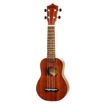 Leolani Solid Mahogany Series Soprano Ukulele with Gigbag