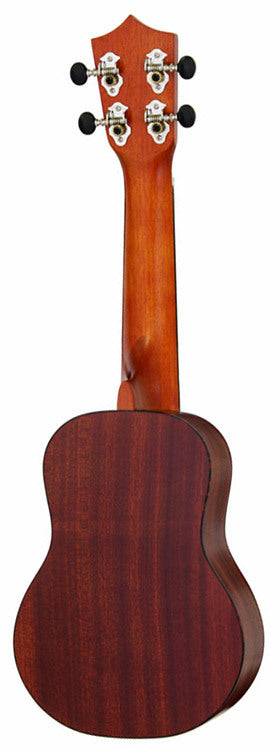 Leolani Solid Mahogany Series Soprano Ukulele with Gigbag