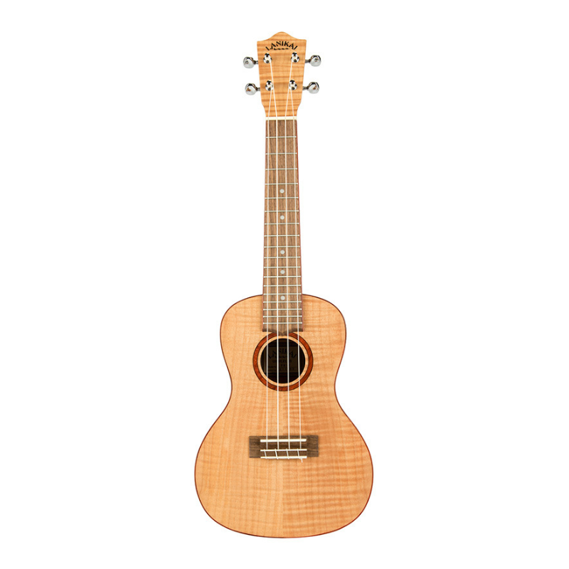 Lanikai Flamed Maple Series Concert Ukulele in Natural Satin Finish