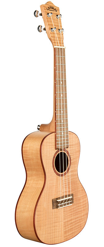 Lanikai Flamed Maple Series Concert Ukulele in Natural Satin Finish