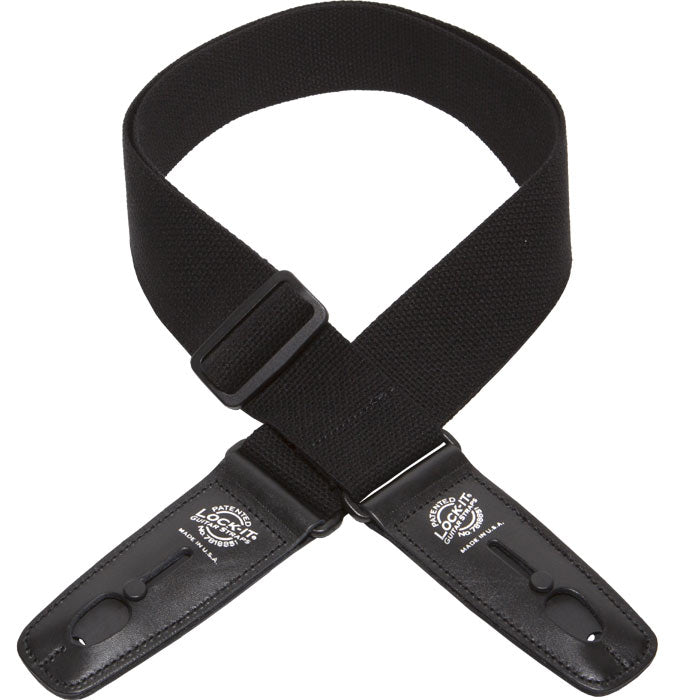 Lock-it 2" Cotton Guitar Strap (Assorted Colours)