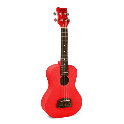 Kohala Series Soprano Ukulele in Red with Natural Satin Finish