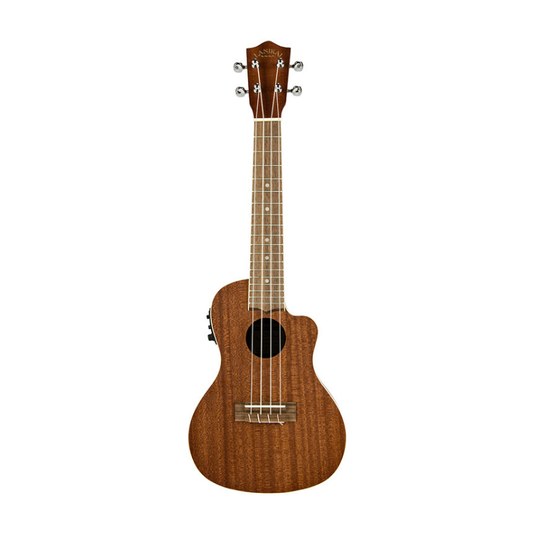 Lanikai Mahogany Series Concert Acoustic Electric Ukulele in Natural Satin Finish