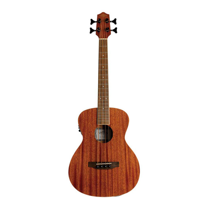 Lanikai Mahogany Series Acoustic Electric Bass Ukulele in Natural Satin Finish