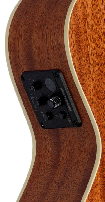 Lanikai Mahogany Series Acoustic Electric Bass Ukulele in Natural Satin Finish