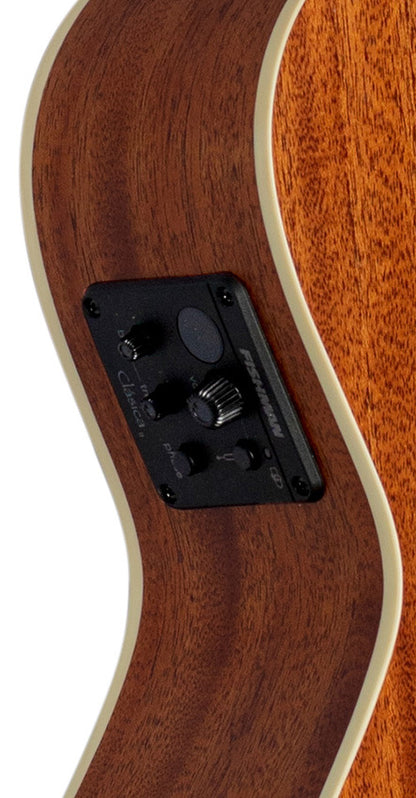 Lanikai Mahogany Series Acoustic Electric Bass Ukulele in Natural Satin Finish