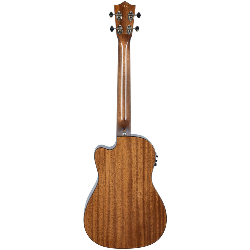Lanikai Mahogany Series All Solid Baritone Acoustic Electric Ukulele in Natural Gloss Finish